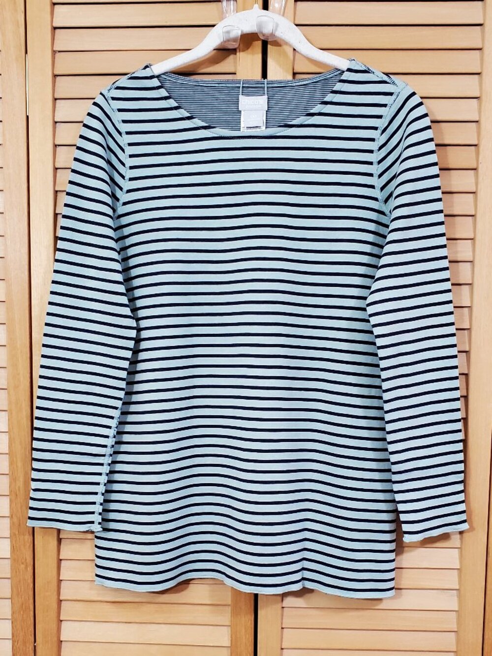 Chico's Zenergy Striped Top Size XS